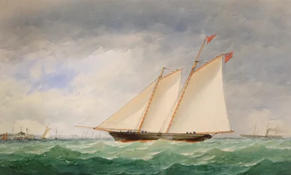 Goleta Yate frente a Ryde, Isla de Wight